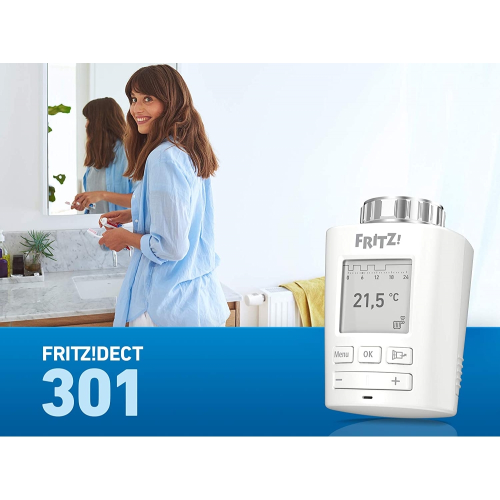 AVM FRITZ!DECT 301 Smart Home - Heizkörperthermostat - weiß