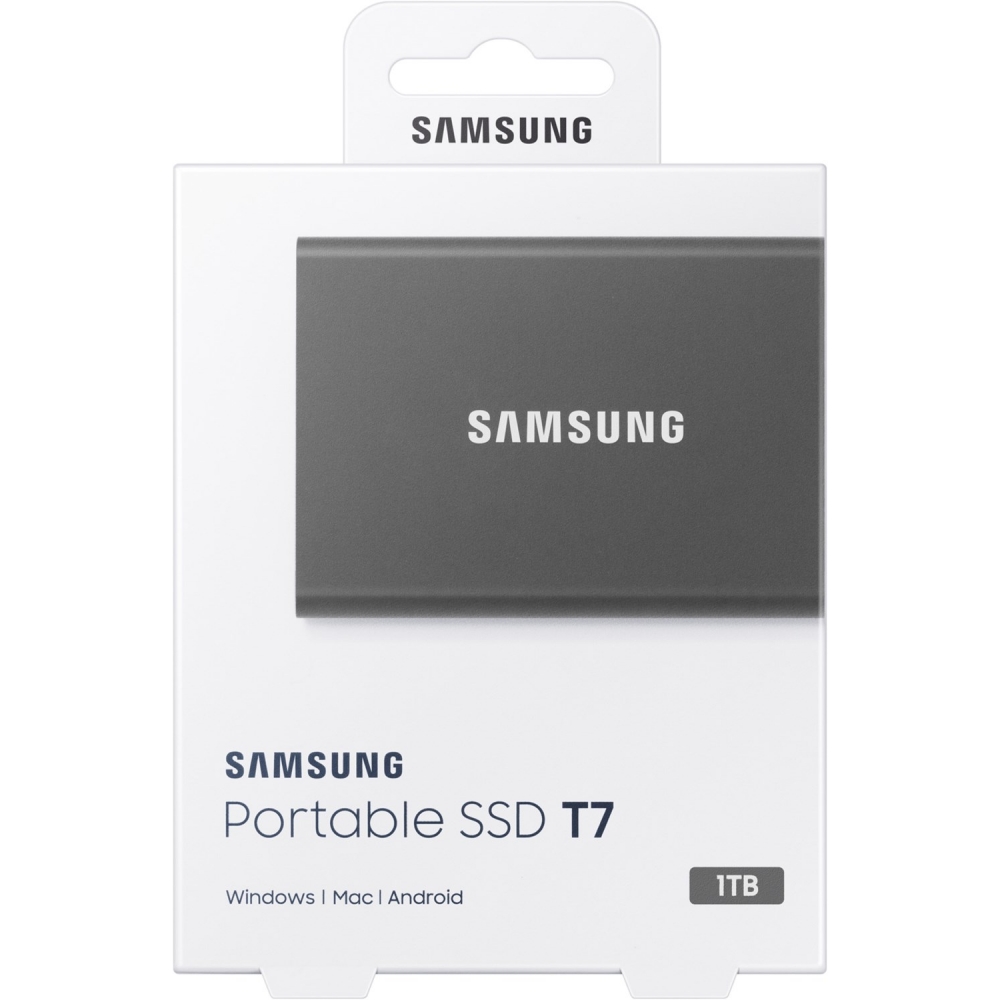 Samsung T7 Portable 1 TB SSD - Externe Festplatte - titan grey