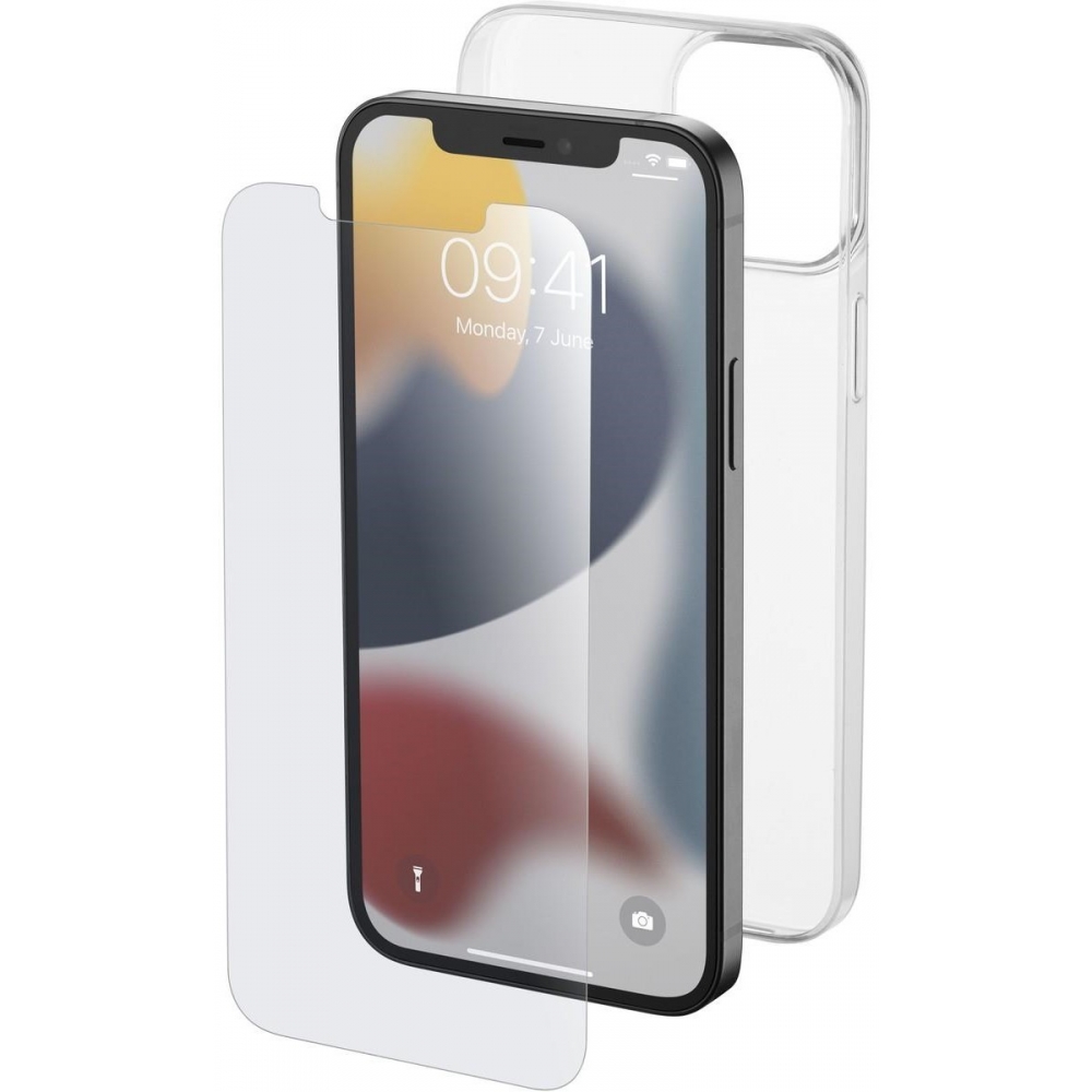 Cellularline Protection Kit Apple iPhone 13 - Displayschutzglas & Hülle -  transparent