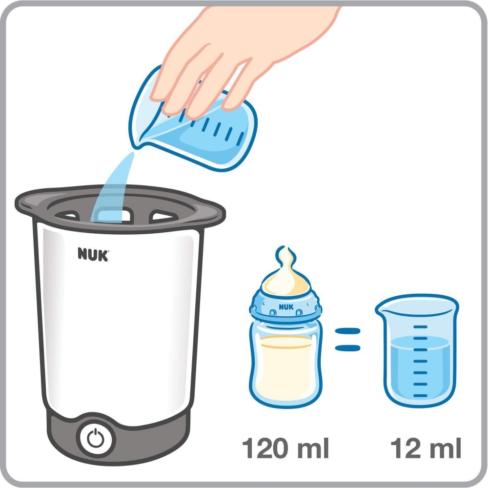 NUK Thermo Express Plus - Flaschenwärmer - Babykostwärmer - weiß